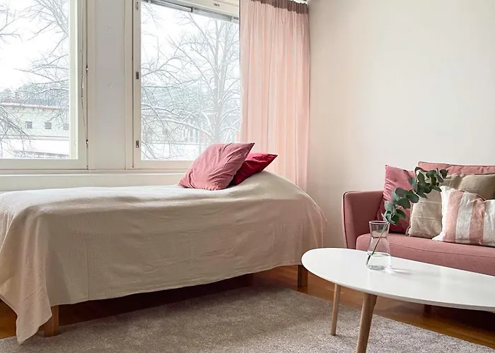 Aseman Helmi! Tilava Kaksio Kuopion Juna-aseman Vieressae 库奥皮奥